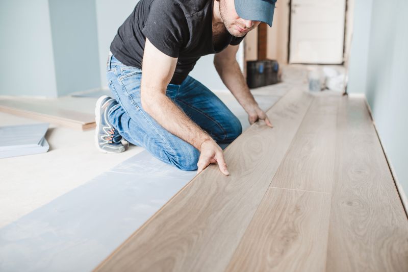 Local Walnut Floor Laying pros at work