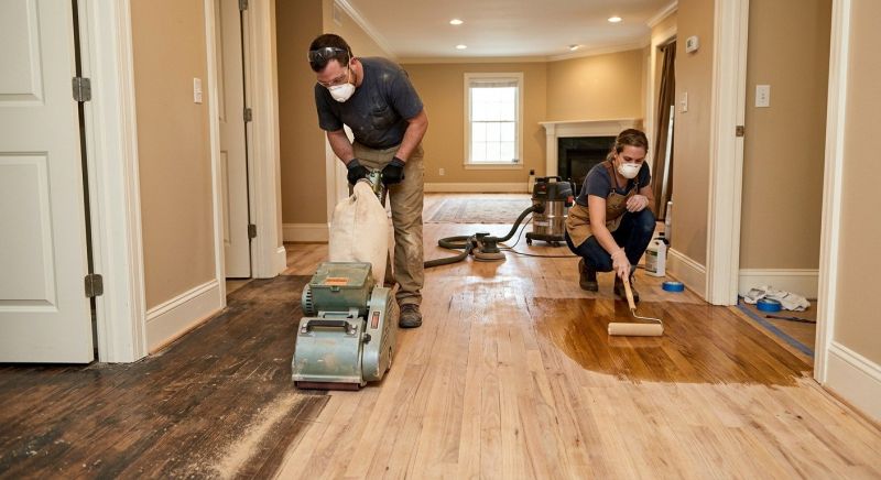Mahogany Floor Refinishing in Overland Park, KS