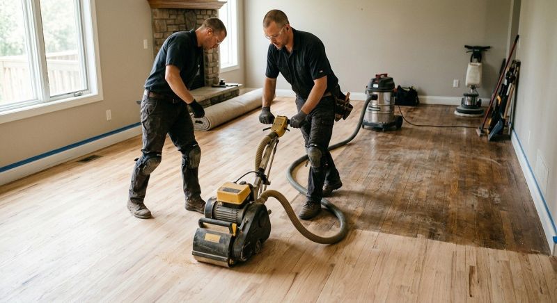 Pine Floor Refinishing in Overland Park, KS