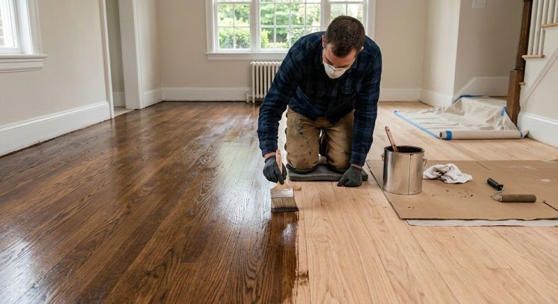 Wood Floor Staining in Alpharetta, GA